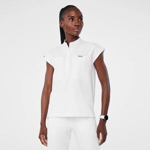 Payson Relaxed Henley Scrub Top